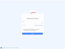 Tablet Screenshot of cityhonors.managebac.com